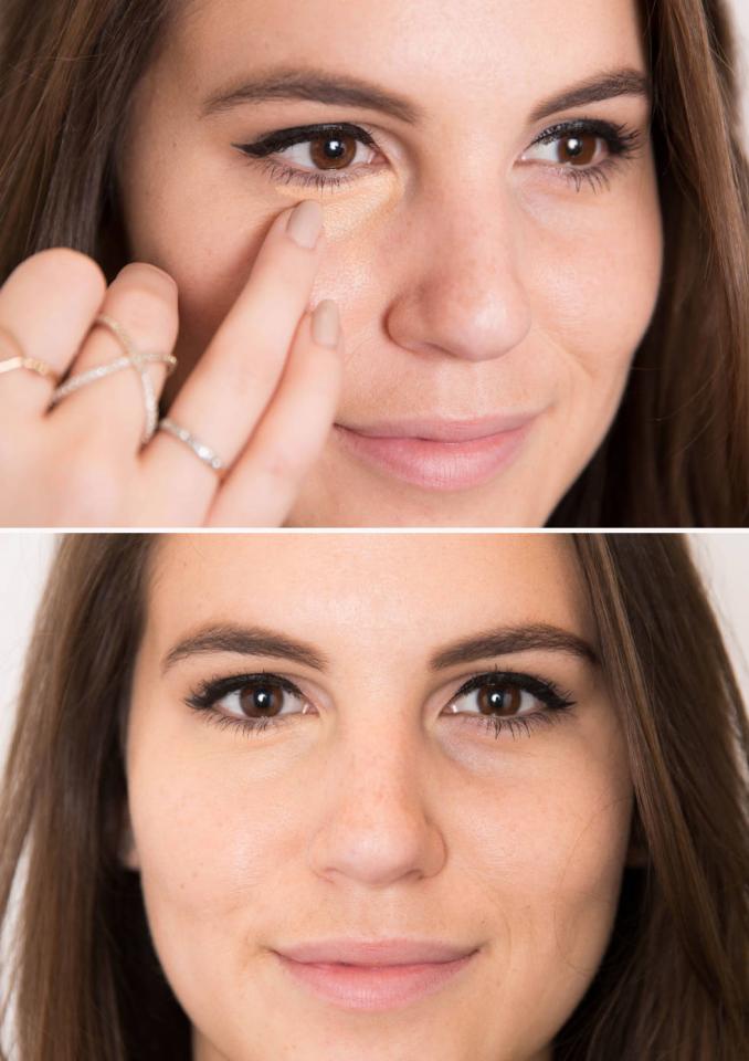 Finger blend concealer